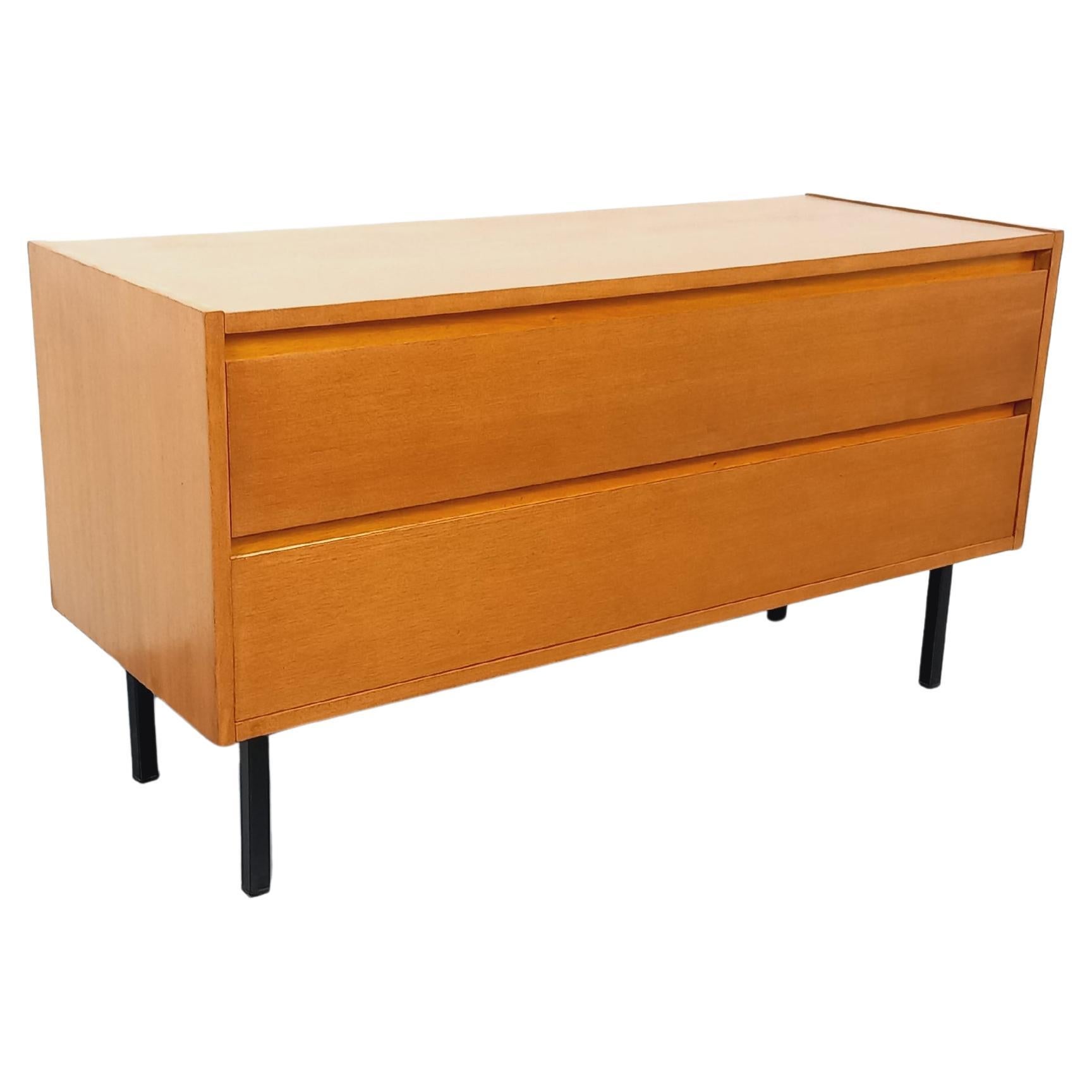 Petite enfilade vintage scandinave style moderniste en bois de chêne clair
