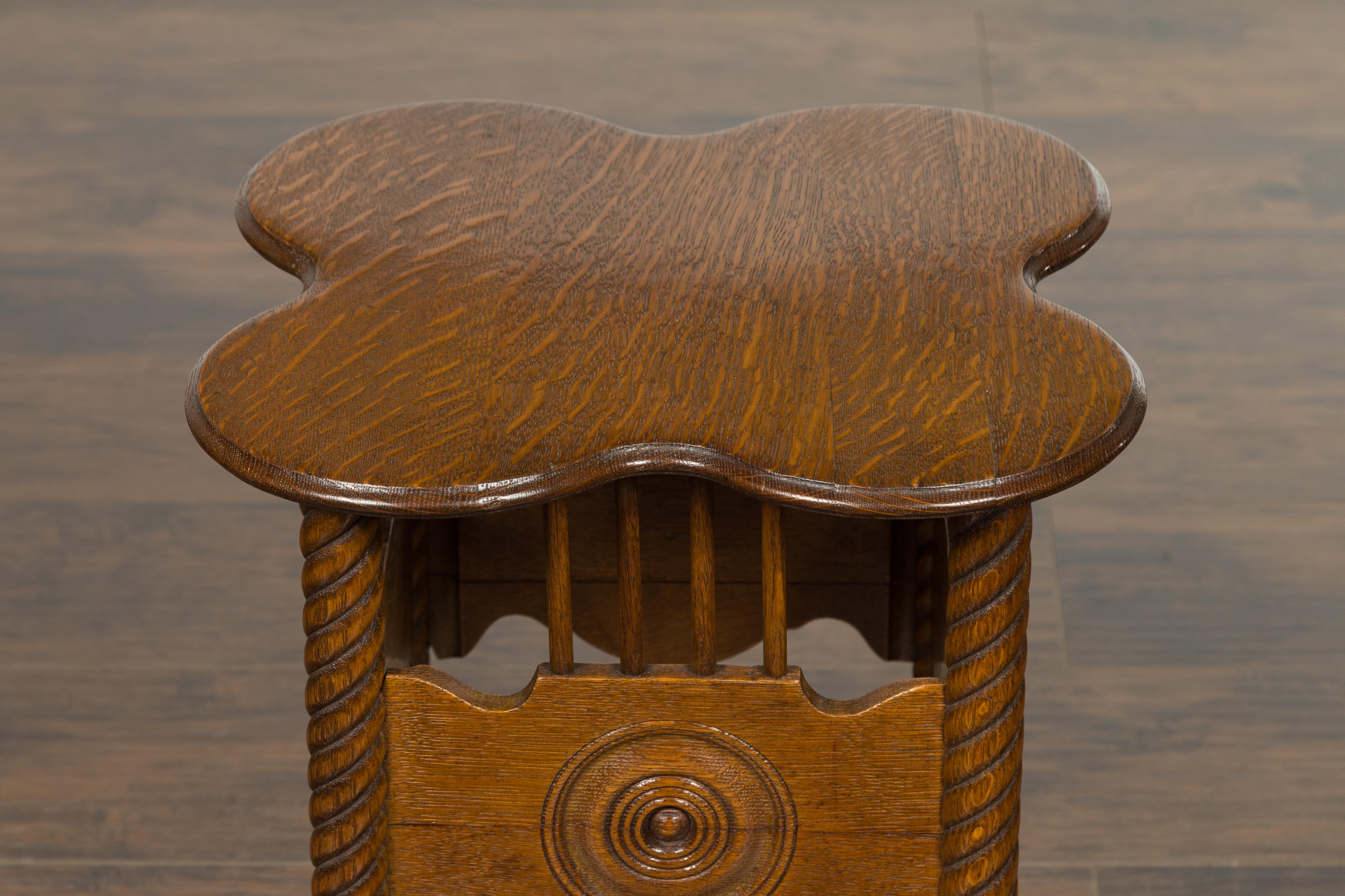 clawfoot table with glass balls