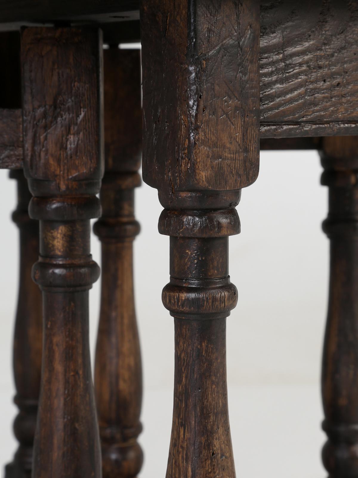 Oak Petite English Drop-Leaf Side Table, End Table or Even Coffee Table, Distressed