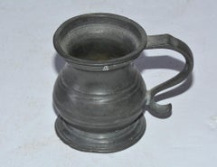 Petite English Pewter Barroom Half Gill Measuring Cup