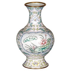 Petite Famille Rose Canton Vase, c. 1920