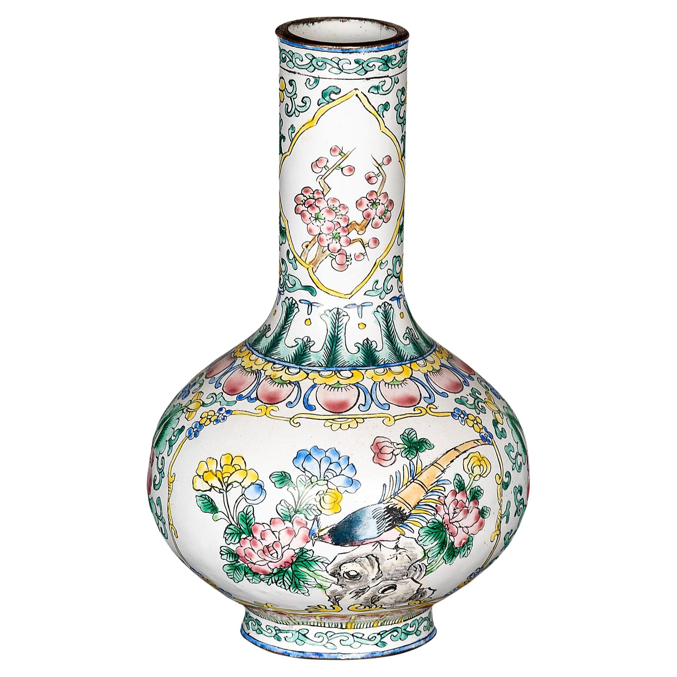Petite Famille Verte Canton Vase, c. 1920