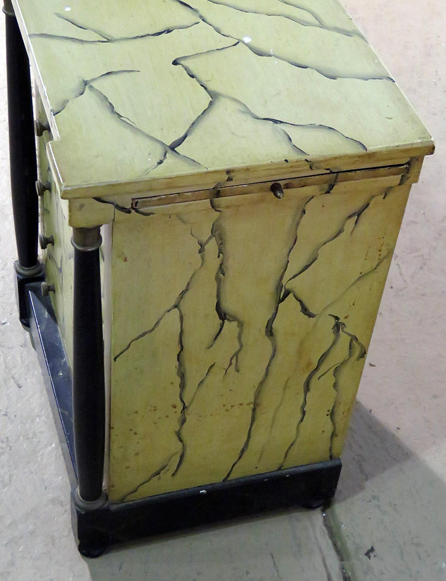 Spanish Petite Faux Marble Chest of Drawers