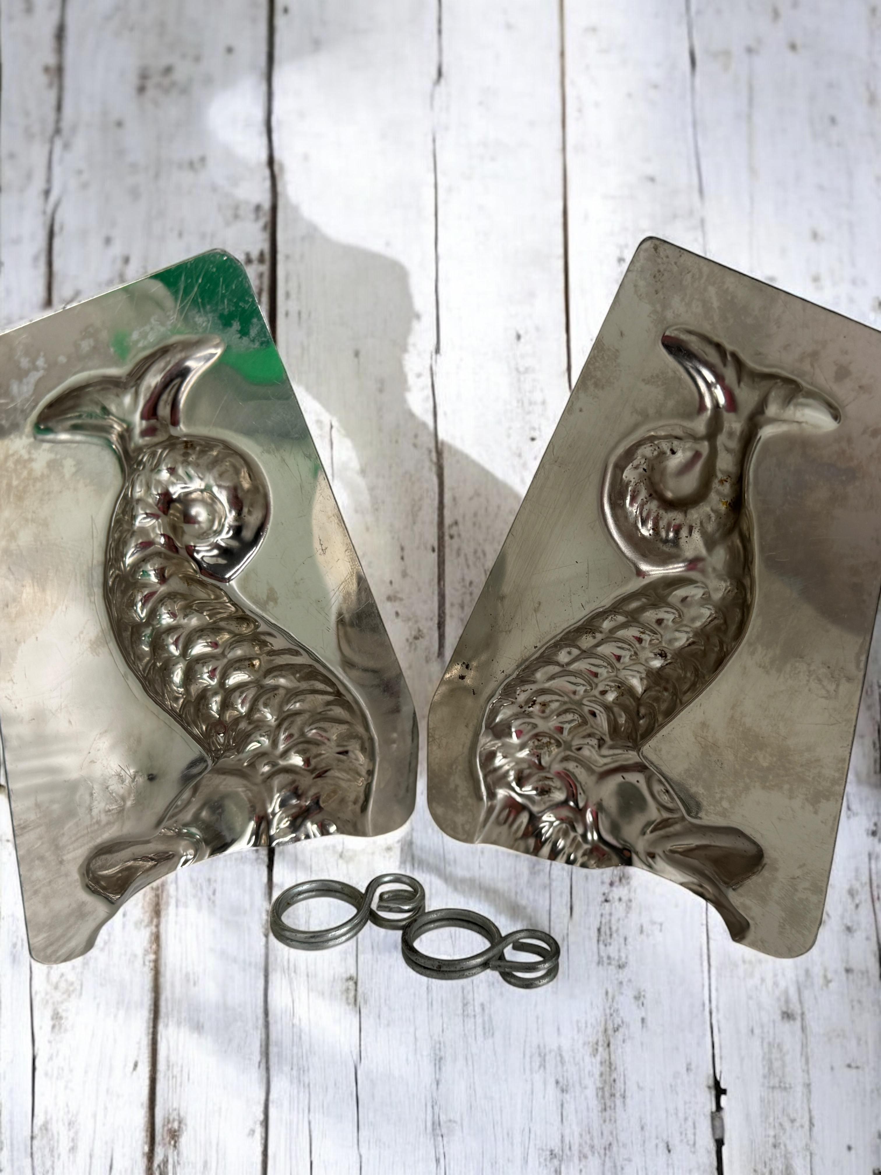 Mid-20th Century Petite Fish Dolphin Chocolate Mold vintage1950, France For Sale
