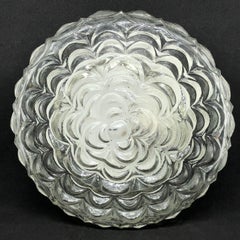 Petite Flower Pattern Flush Mount Ceiling Light, Kramer Leuchten, 1960s