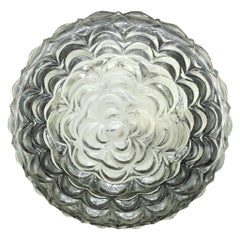 Petite Flower Pattern Flush Mount Ceiling Light, Kramer Leuchten, 1960s