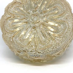 Petite Flower Pattern Flush Mount Ceiling Light, Massive Leuchten, 1970s