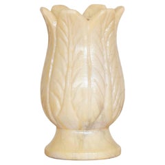 Petite French Alabaster Table Lamp
