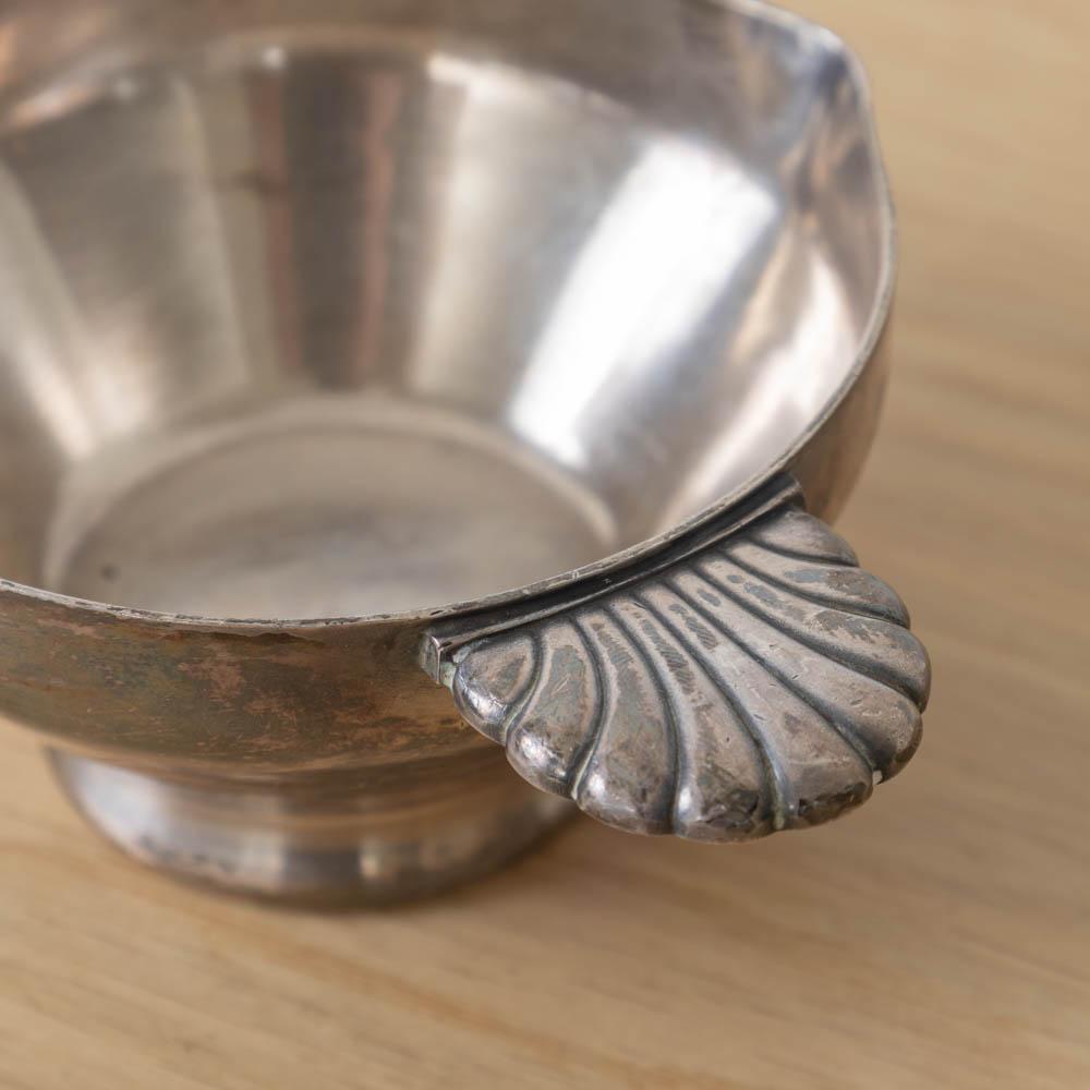 Pequeño cuenco francés Art Decó de plata en venta 4