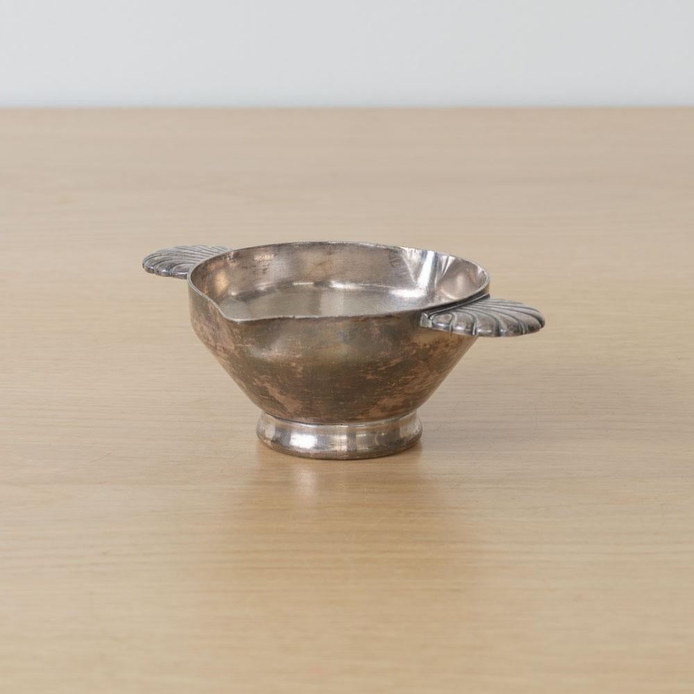 Pequeño cuenco francés Art Decó de plata mediados del siglo XX en venta