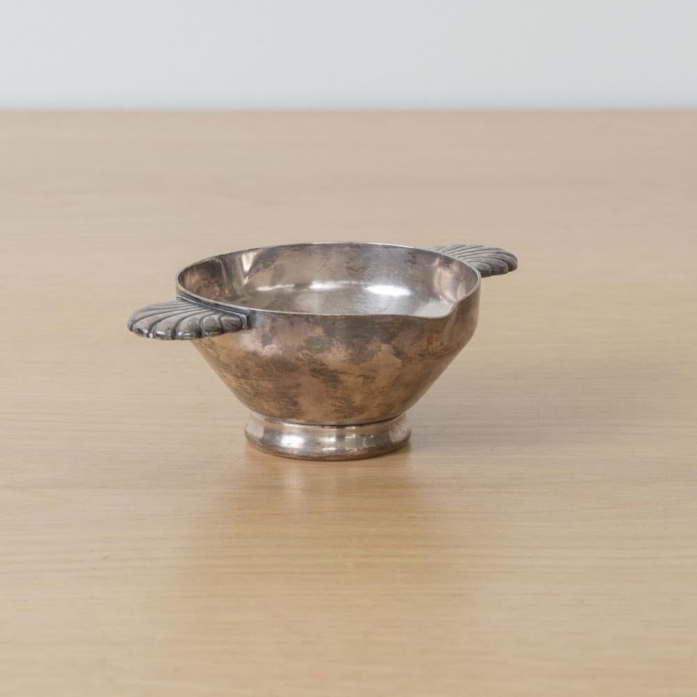Pequeño cuenco francés Art Decó de plata en venta 1