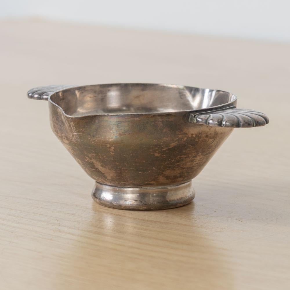 Pequeño cuenco francés Art Decó de plata en venta 2