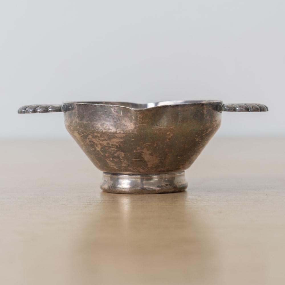 Pequeño cuenco francés Art Decó de plata en venta 3
