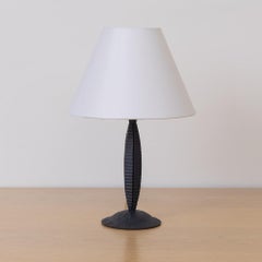 Petite French Art Nouveau Iron Table Lamp