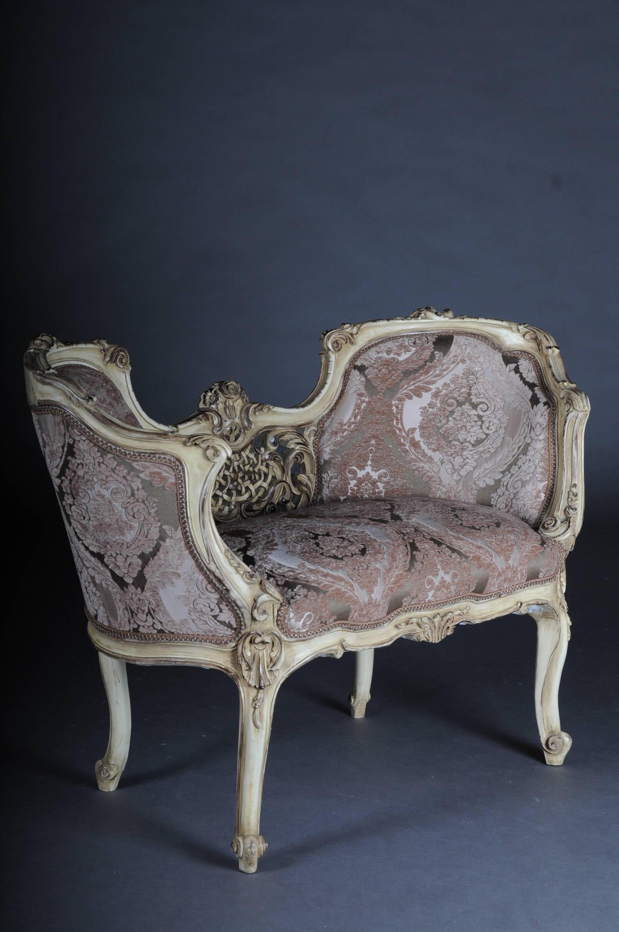 Petite French Bench, Sofa in Louis XV For Sale 4