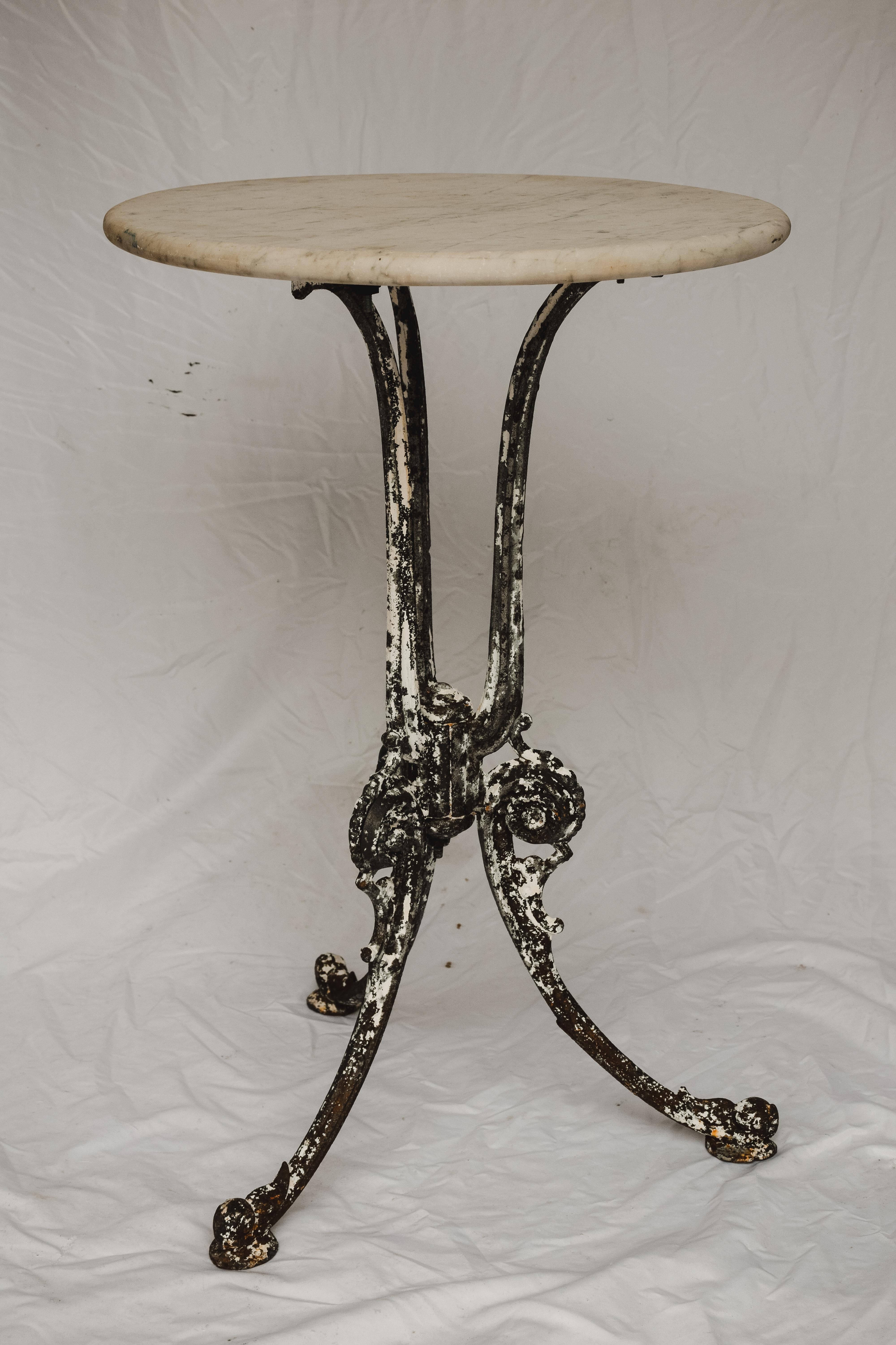 Petite French Bistro Table For Sale 2