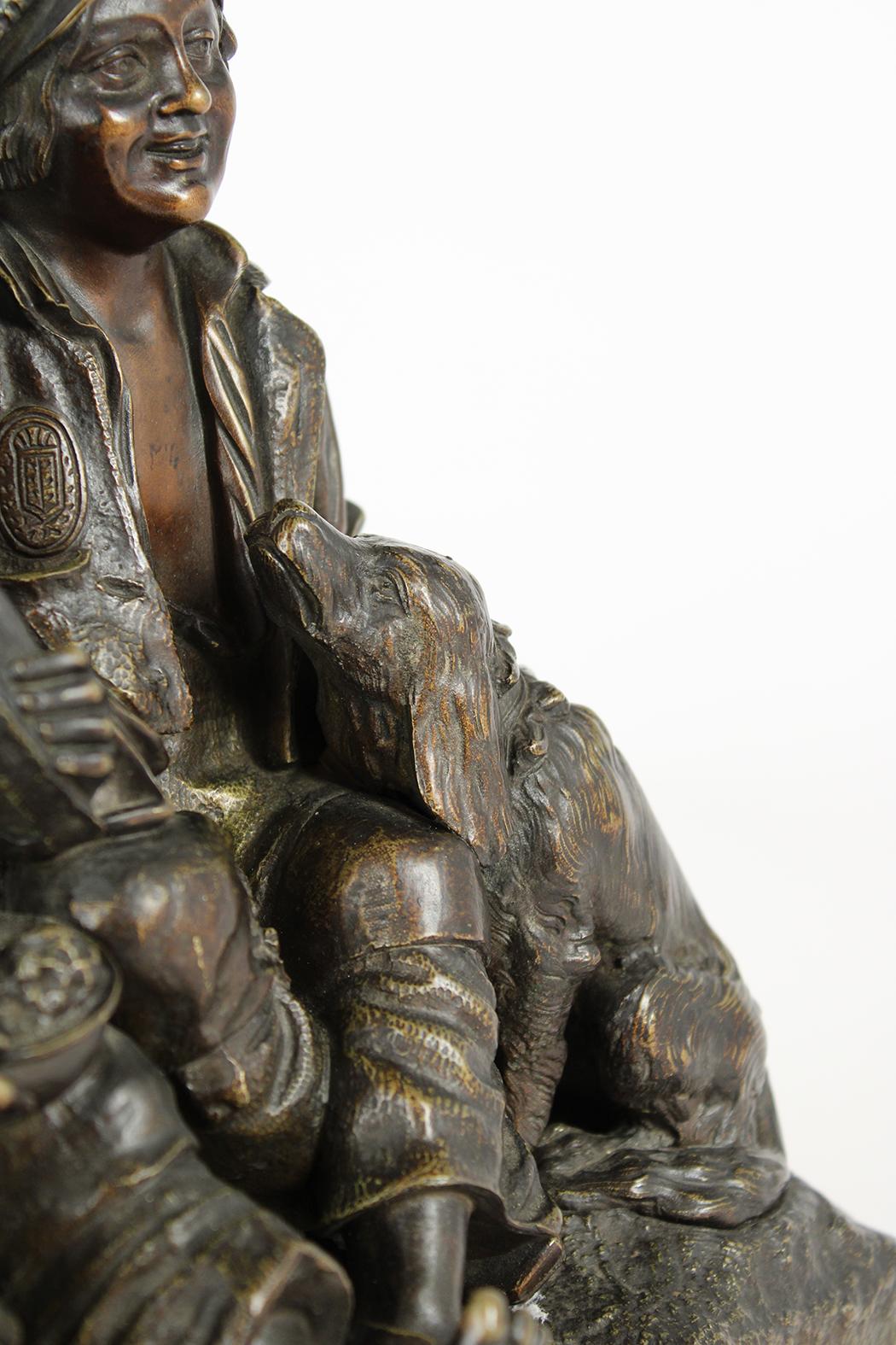 French Antique Bronze Figurine