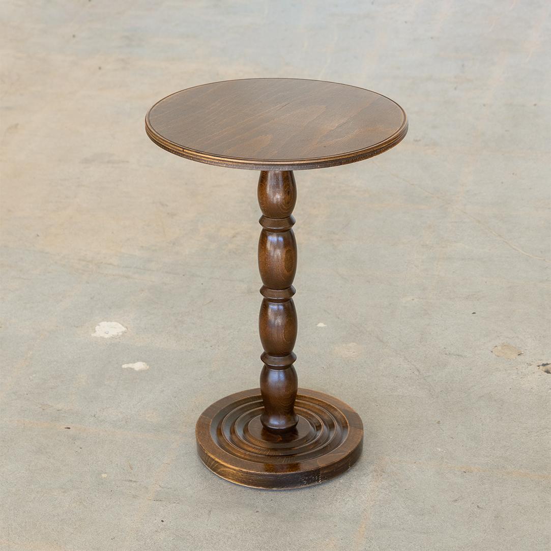 Petite French Carved Wood Side Table In Good Condition In Los Angeles, CA