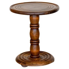 Petite French Carved Wood Table