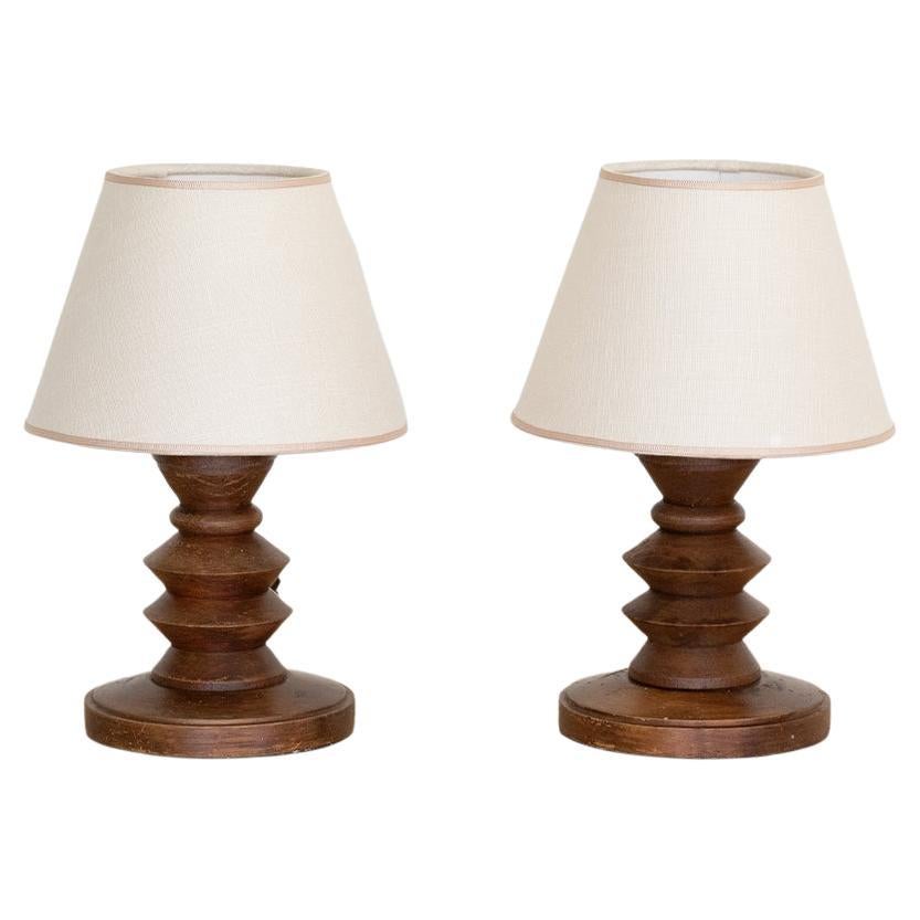 Petite French Rattan Desk Lamp at 1stDibs