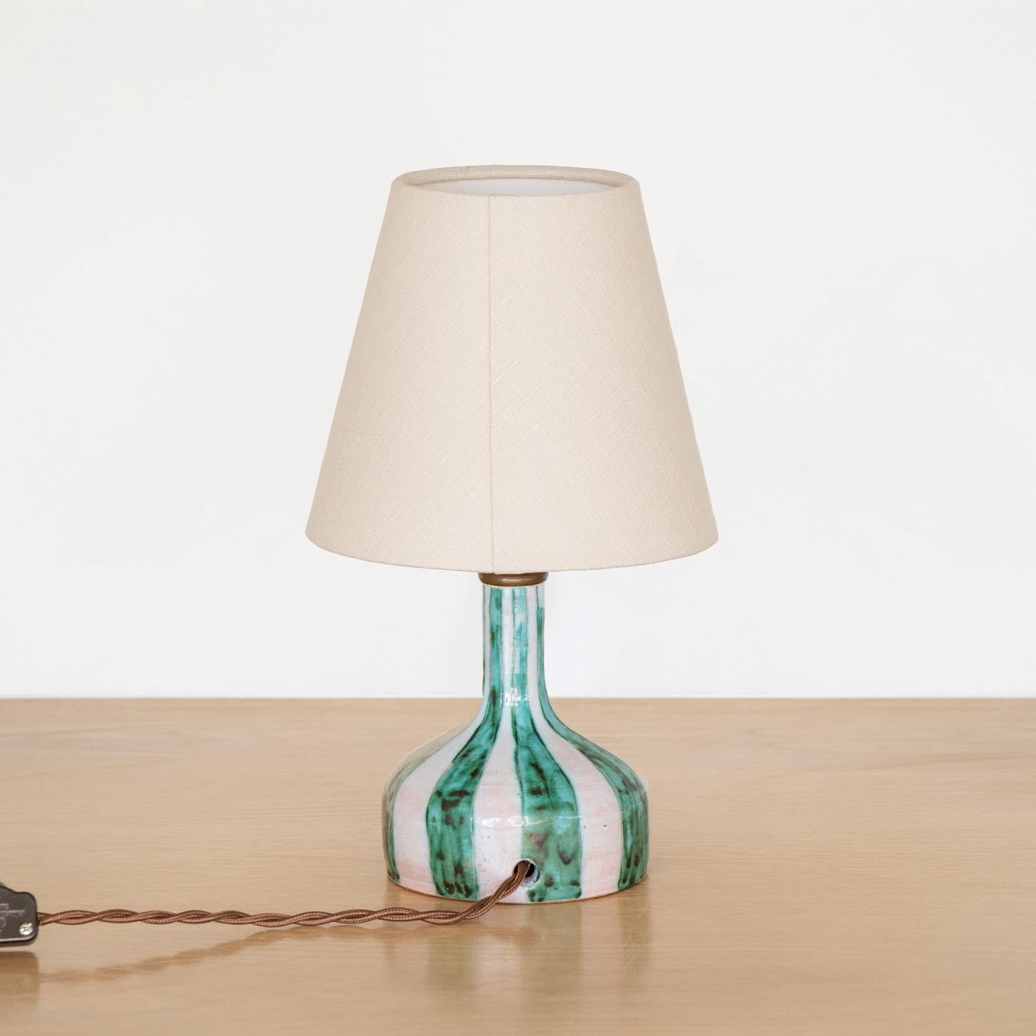 20th Century Petite French Ceramic Lamp