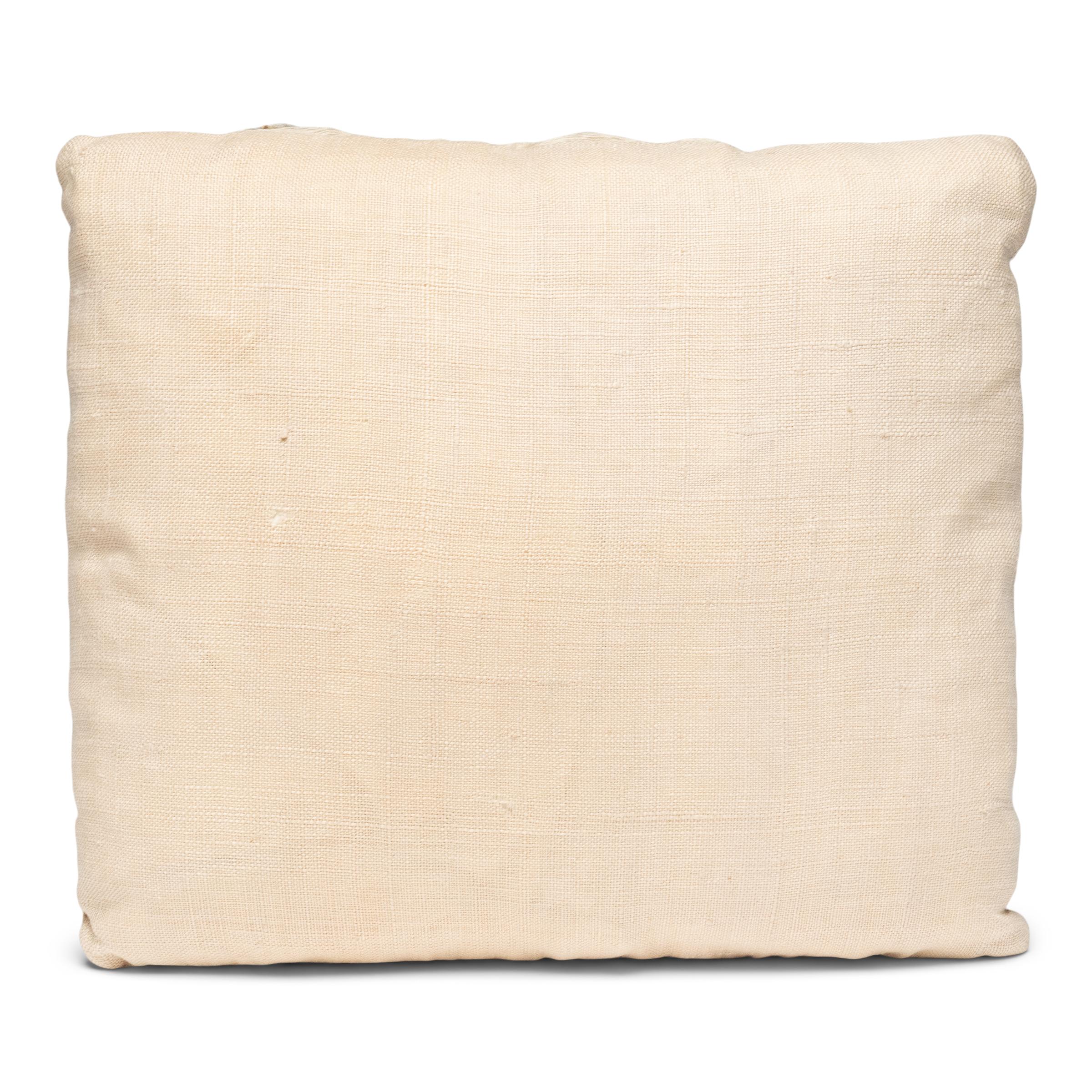 Embroidered Petite French Embroidery Pillow For Sale