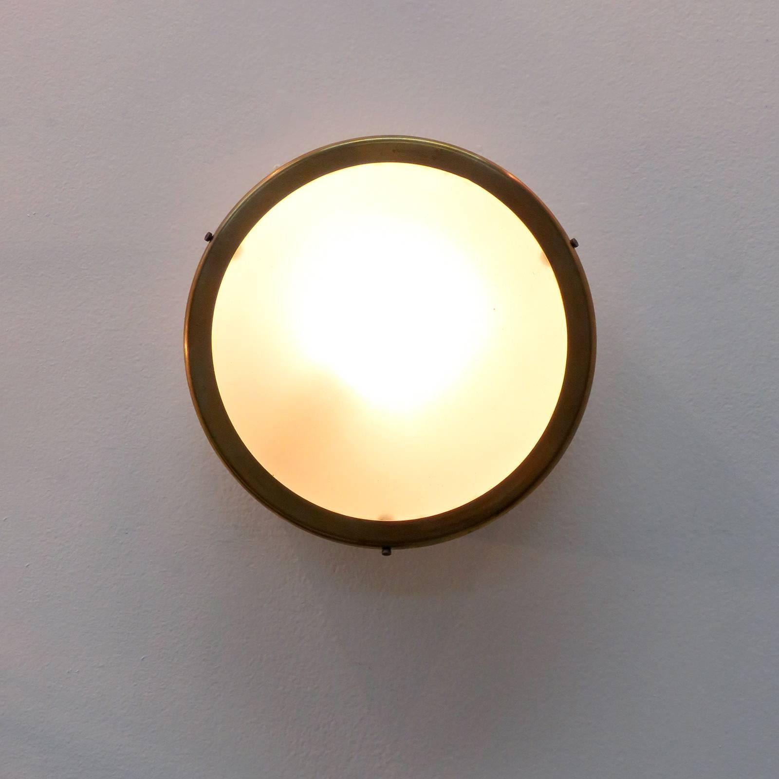 Petite French Flush Mount Light, 1950s 2