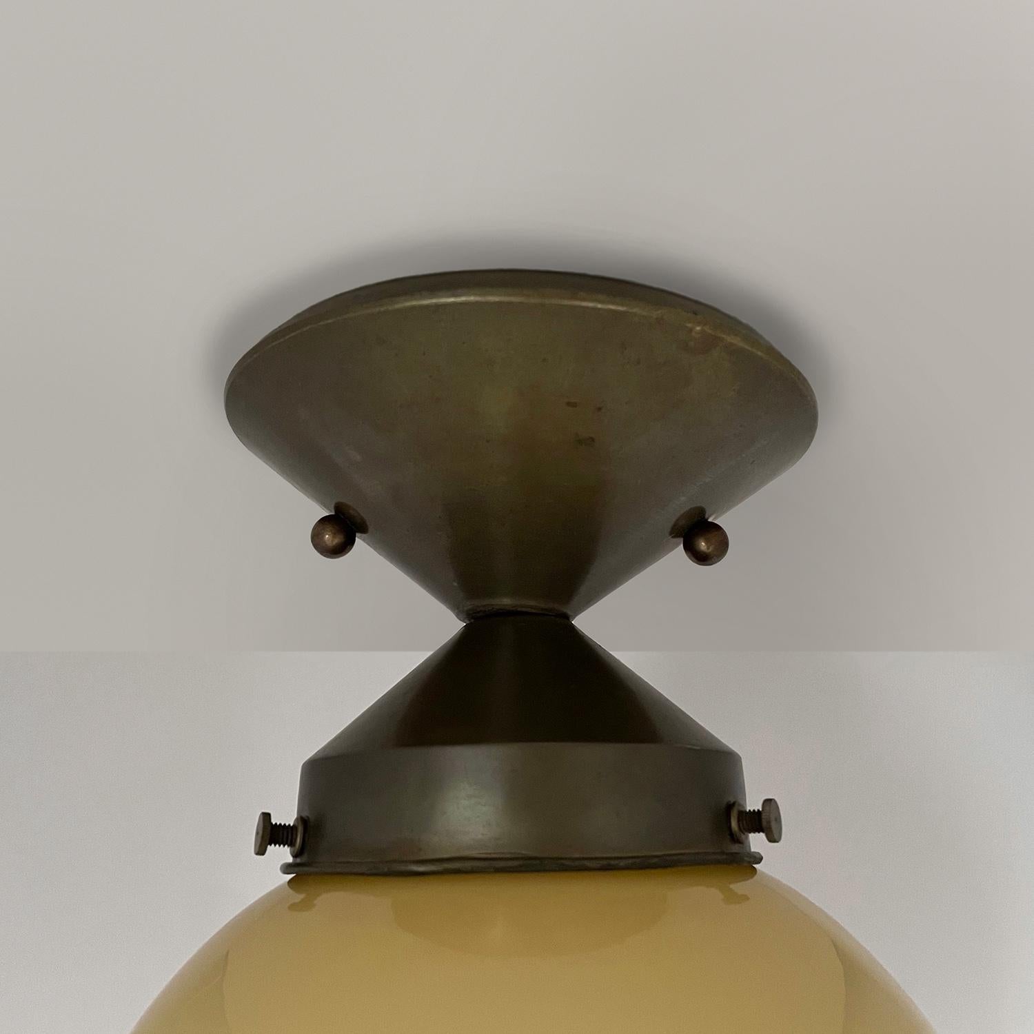 Petite French Globe Light In Good Condition In Los Angeles, CA