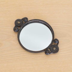 Bandeja con espejo de hierro francesa petite