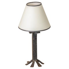 Petite French Iron Table Lamp