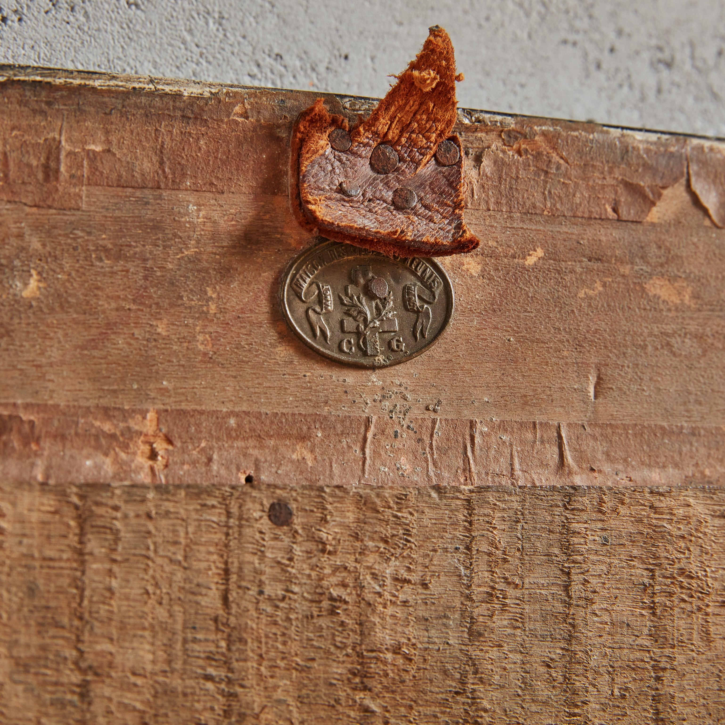 Espejo de pared Petite francés Louis Philippe de madera negra con detalles dorados 3