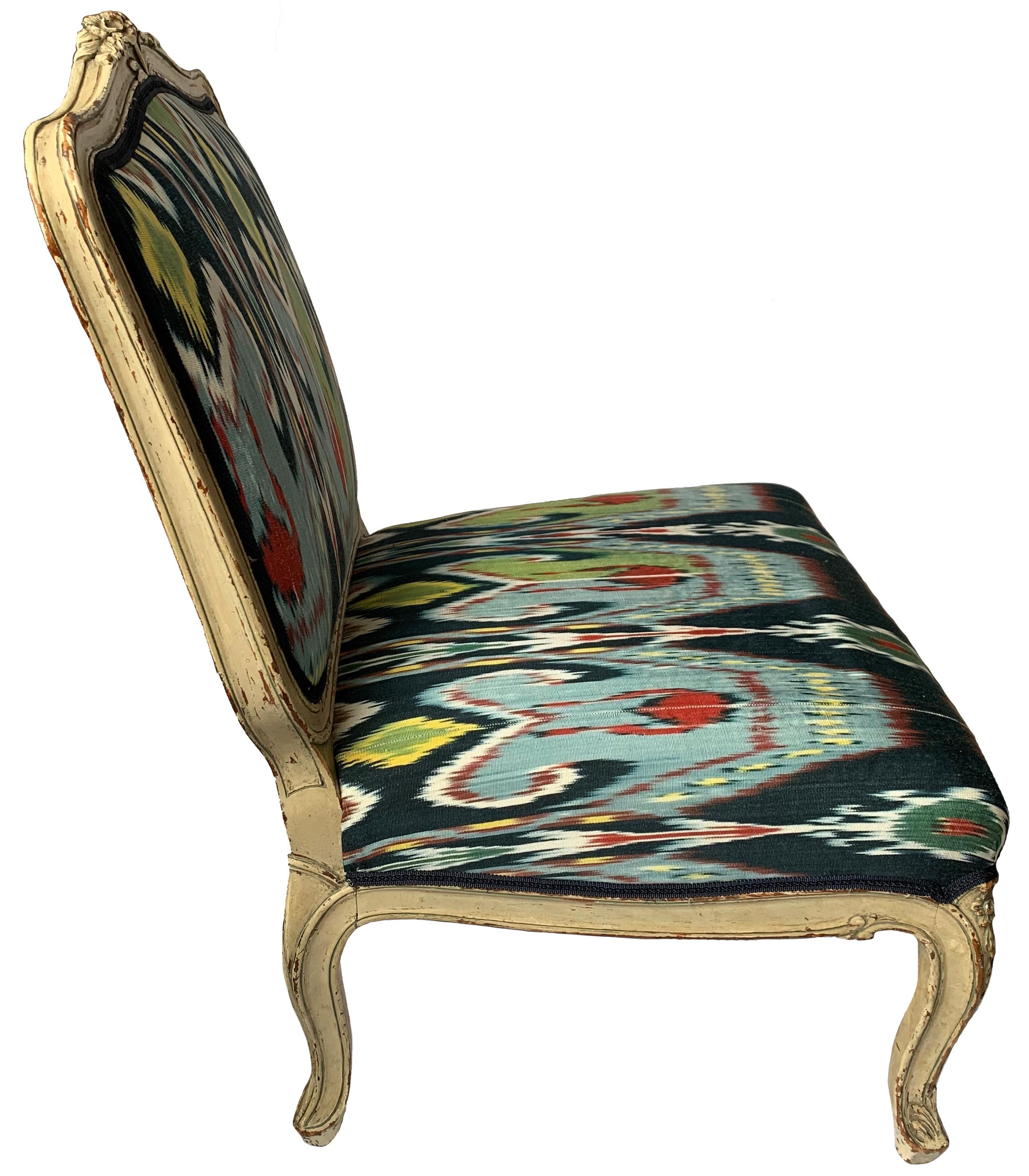 20th Century Petite French Louis XV Style Slipper Chair