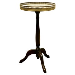 Petite French Marble Wine Table