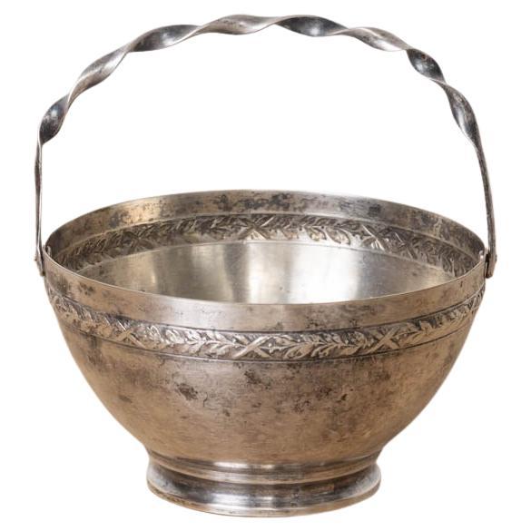 Französische Metallschale aus Metall