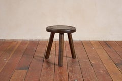 Sgabello Petite in Oak francese con anelli concentrici