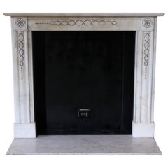 Used French Regency White Marble Mantel Waldorf Astoria Hotel in NYC