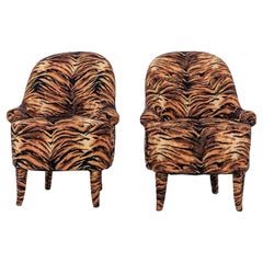 Sillas Petite French Side, Tela Tigre
