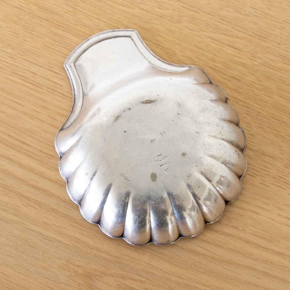 Petite coquille vide poche en métal argenté 4