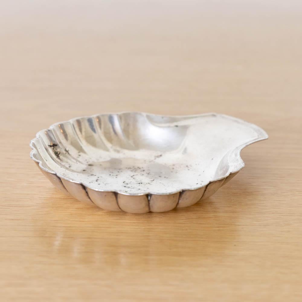 Petite coquille vide poche en métal argenté 2