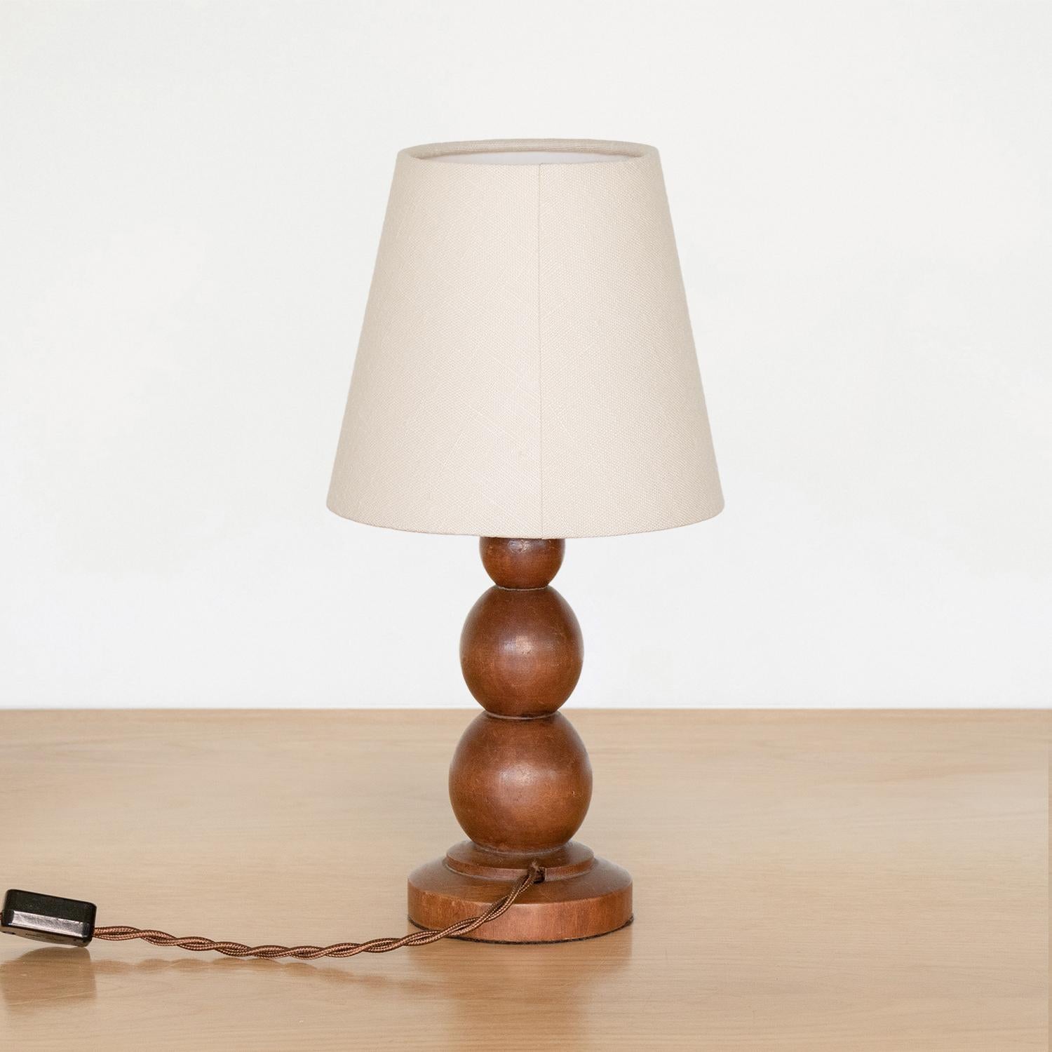 20th Century Petite French Stacked Ball Lamp