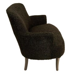 Settee im französischen Stil aus Noir-Schirm aus Kunstharz