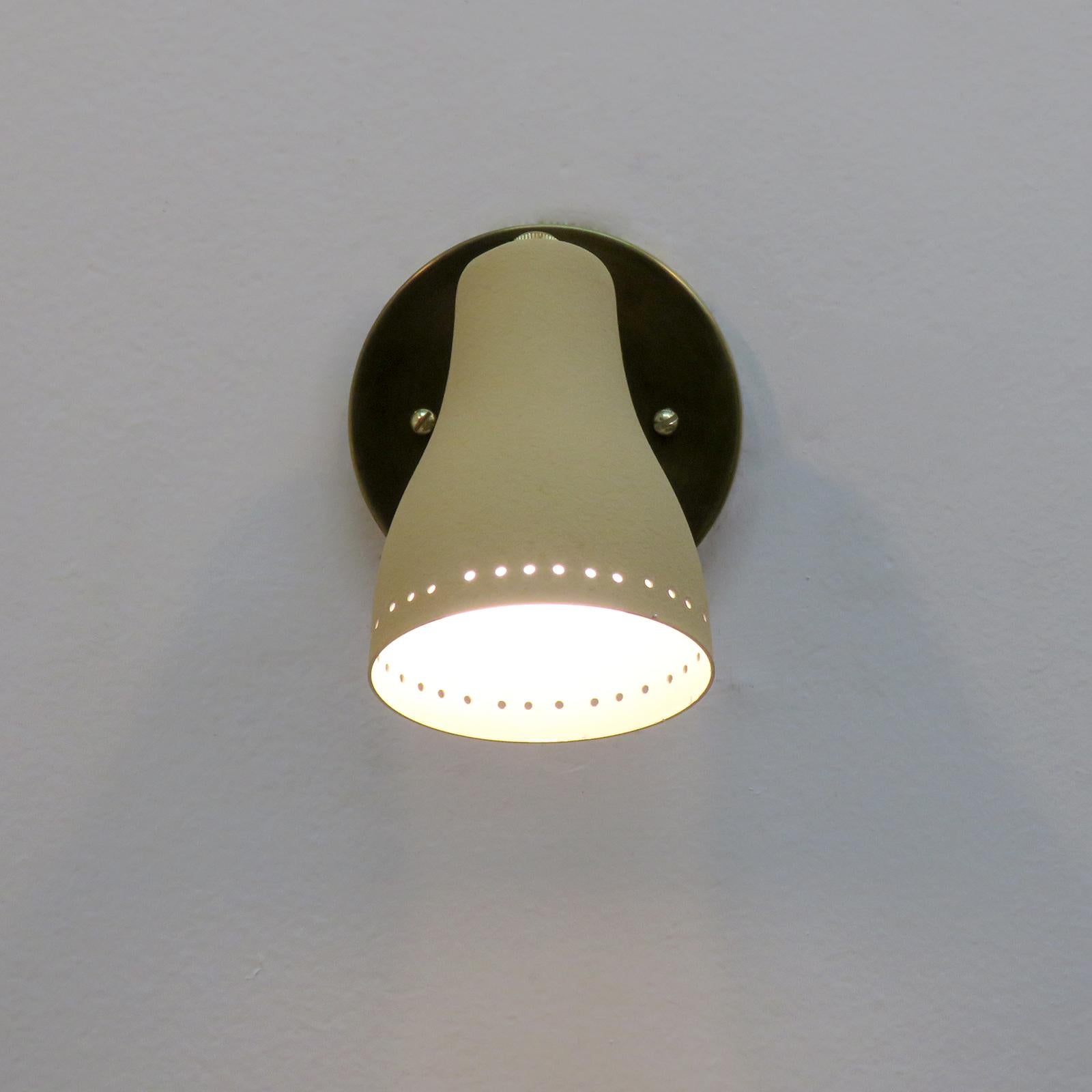 Metal Petite French Wall Lights, 1950s