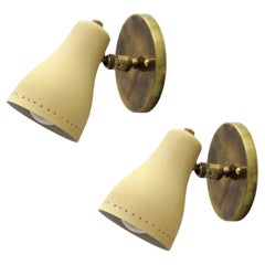 Petite French Wall Lights, 1950s