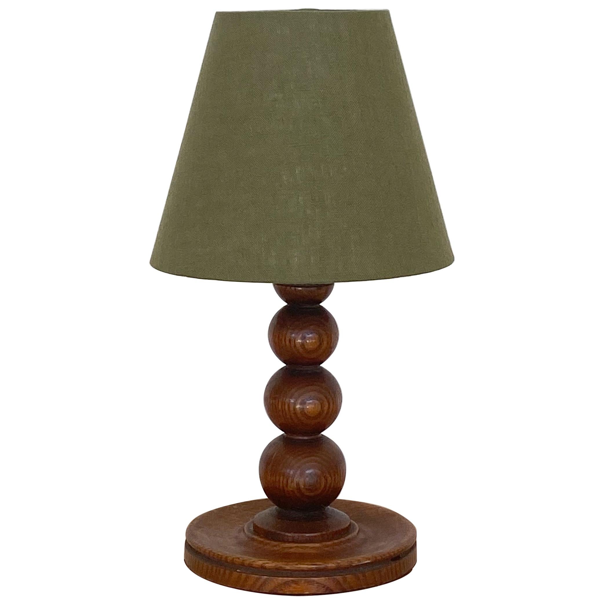 Petite French Wood Lamp