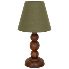 Petite French Wood Lamp