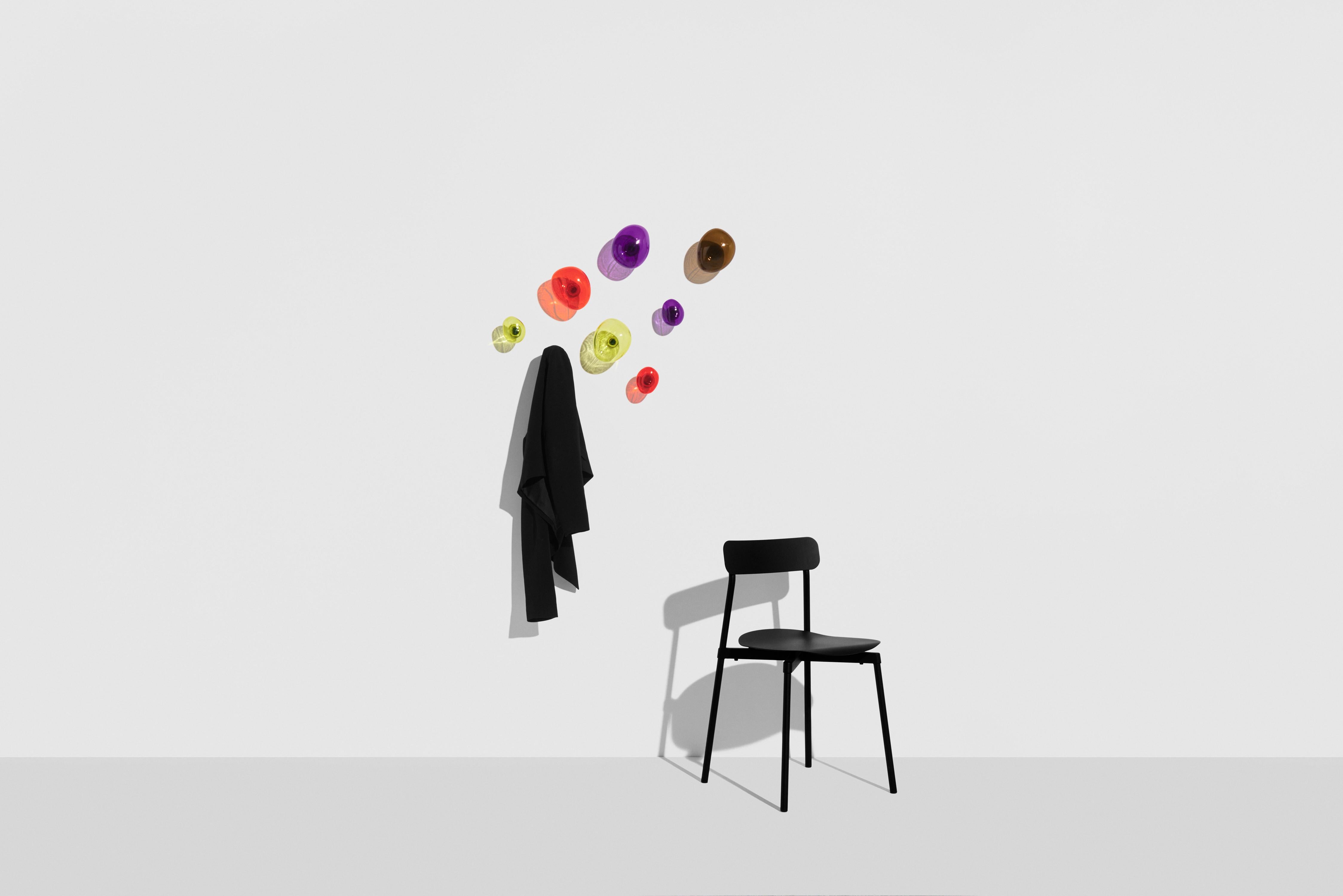 Vetro soffiato PETITE FRITURE Bubble, Gancio per cappotto piccolo, Viola, Vaulot & Dyèvre in vendita