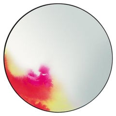 PETITE FRITURE Francis, petit miroir, aquarelle rose, Constance Guisset