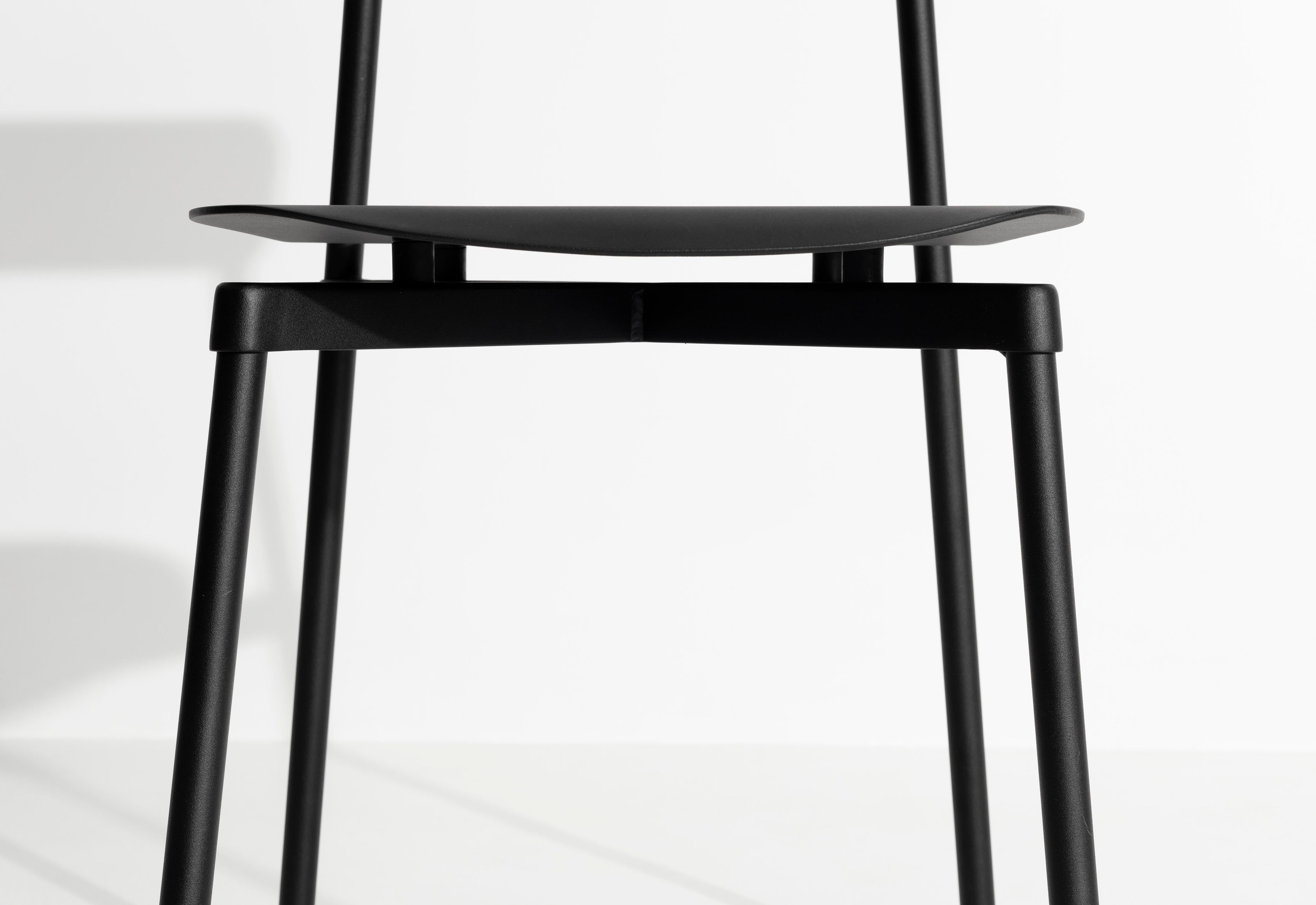 Aluminum Petite Friture Fromme Chair in Black Aluminium by Tom Chung, 2019 For Sale