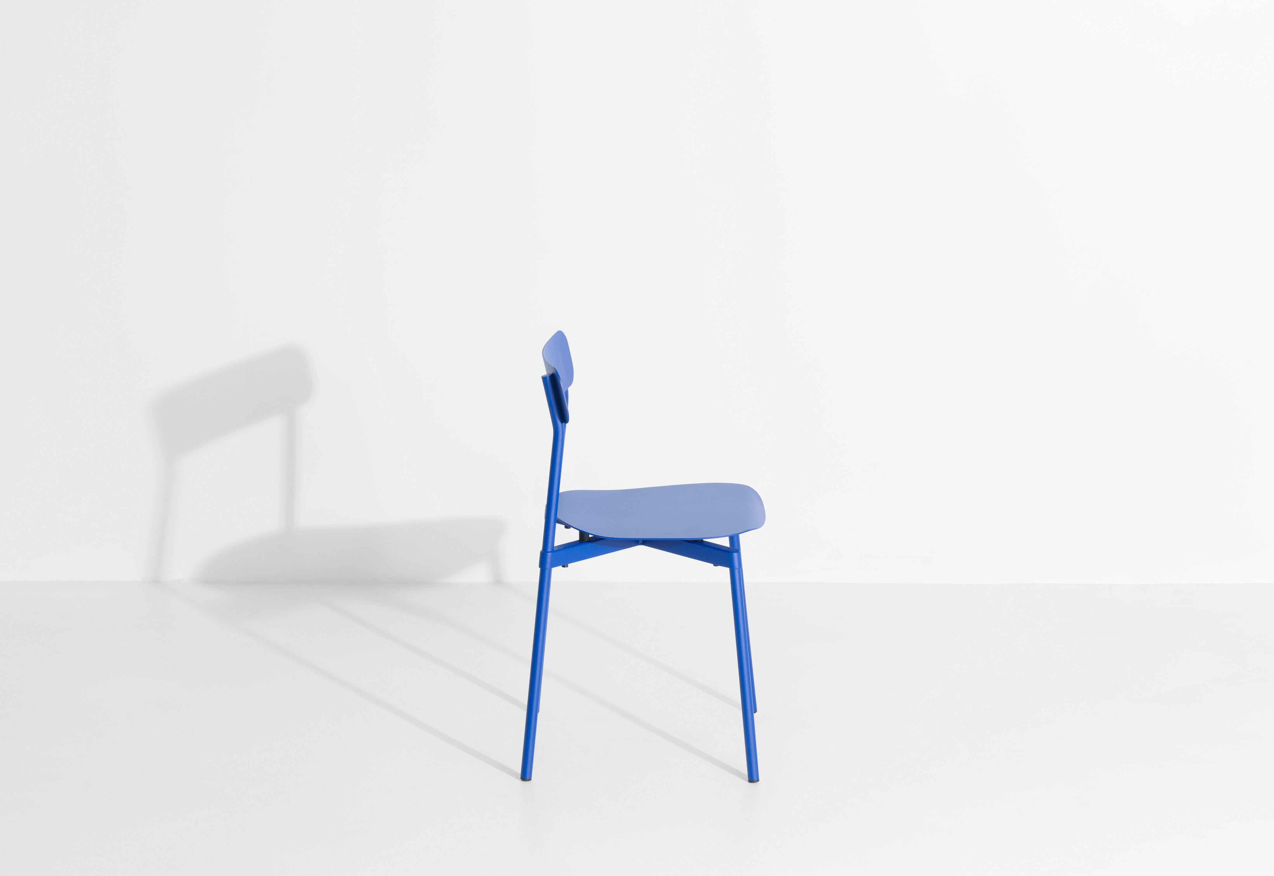 Petite Friture Fromme Chair in Blue Aluminium by Tom Chung, 2019 In New Condition For Sale In Brooklyn, NY