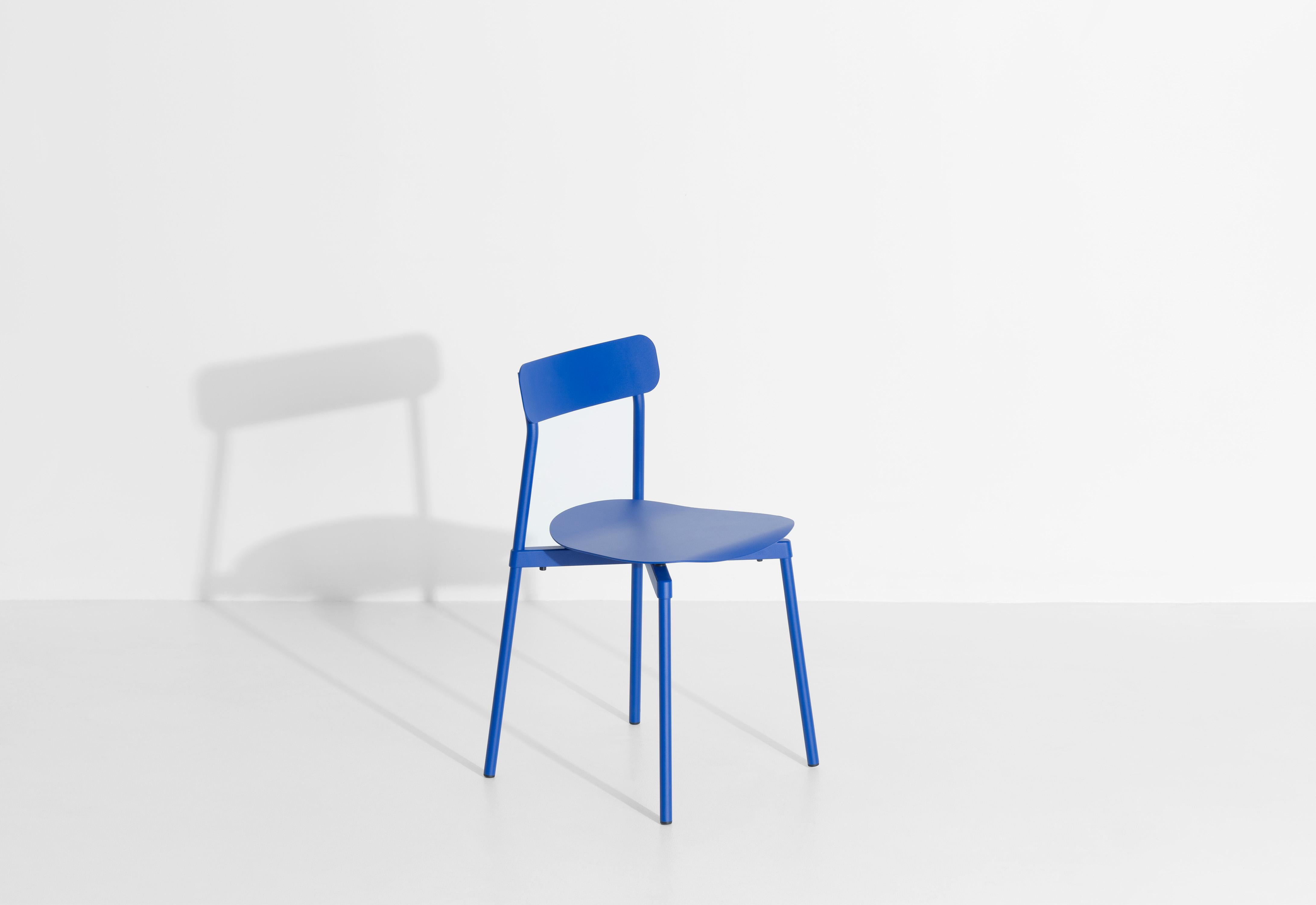 Contemporary Petite Friture Fromme Chair in Blue Aluminium by Tom Chung, 2019 For Sale